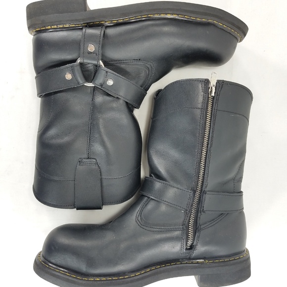 Rom's Mens Motorcycle Steel Toe Safety Work Boots - Picture 7 of 8